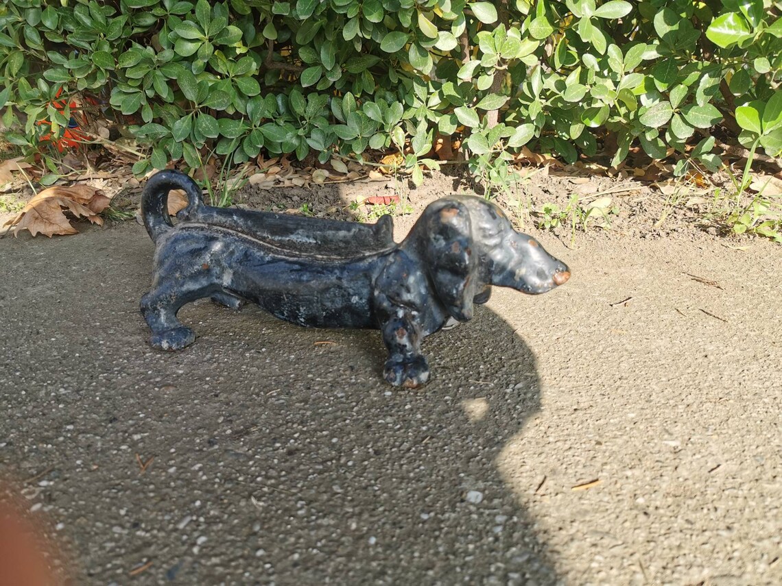 Vintage Cast Iron Dachshund Boot Scraper /antique Cast Iron Etsy