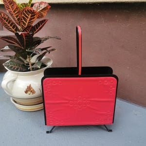 Vintage Magazine Rack/ Newspaper Holder Magazine/Home Decor magazine /Mid Century Magazine stand/ Book/Newspaper rack