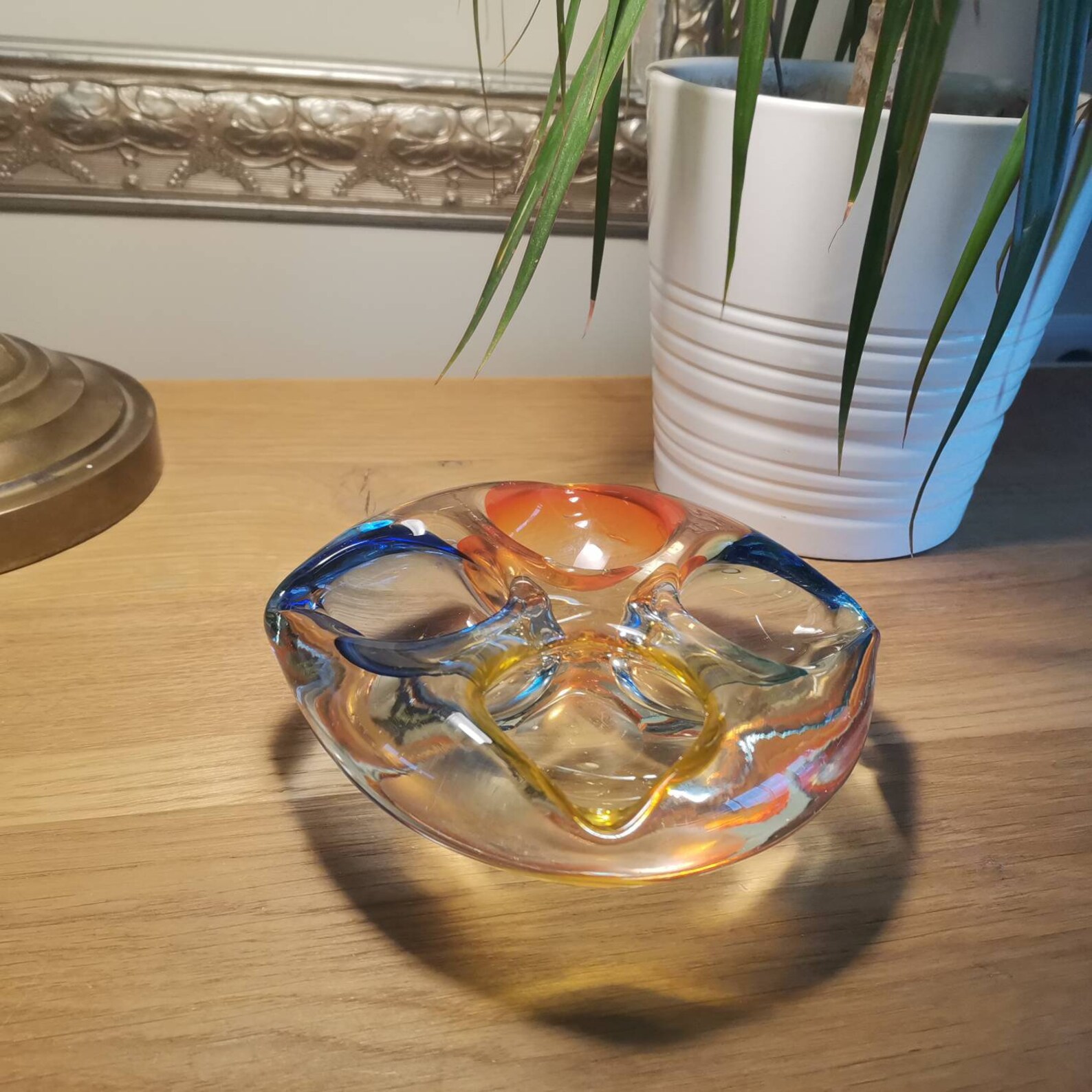 Vintage Murano Italian Art Glass Ashtray / Murano Ashtray Four Etsy