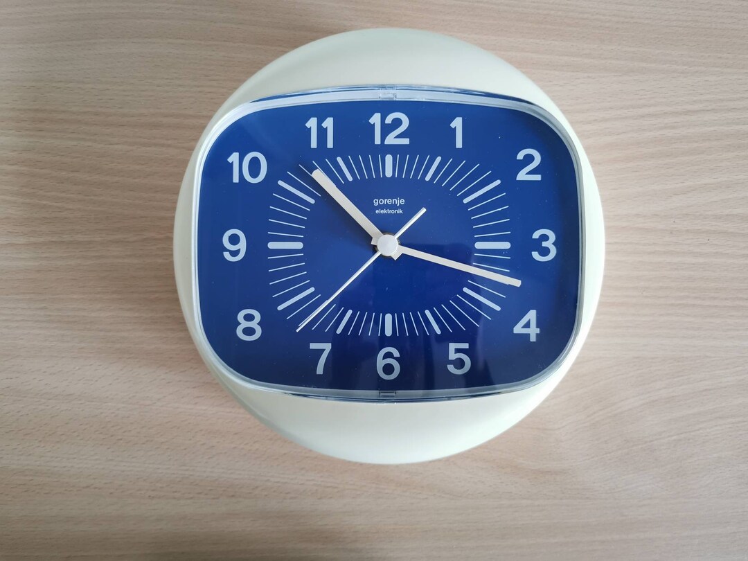 Vintage Wall Clock /gorenje 70s Yugoslavia/ Space Age Clock/ Etsy