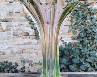 Mid Century Large Murano Glass Vase /Vintage Murano Vase/Made in Italy 1970s/Murano Glass /Home Decor /Vintage details /