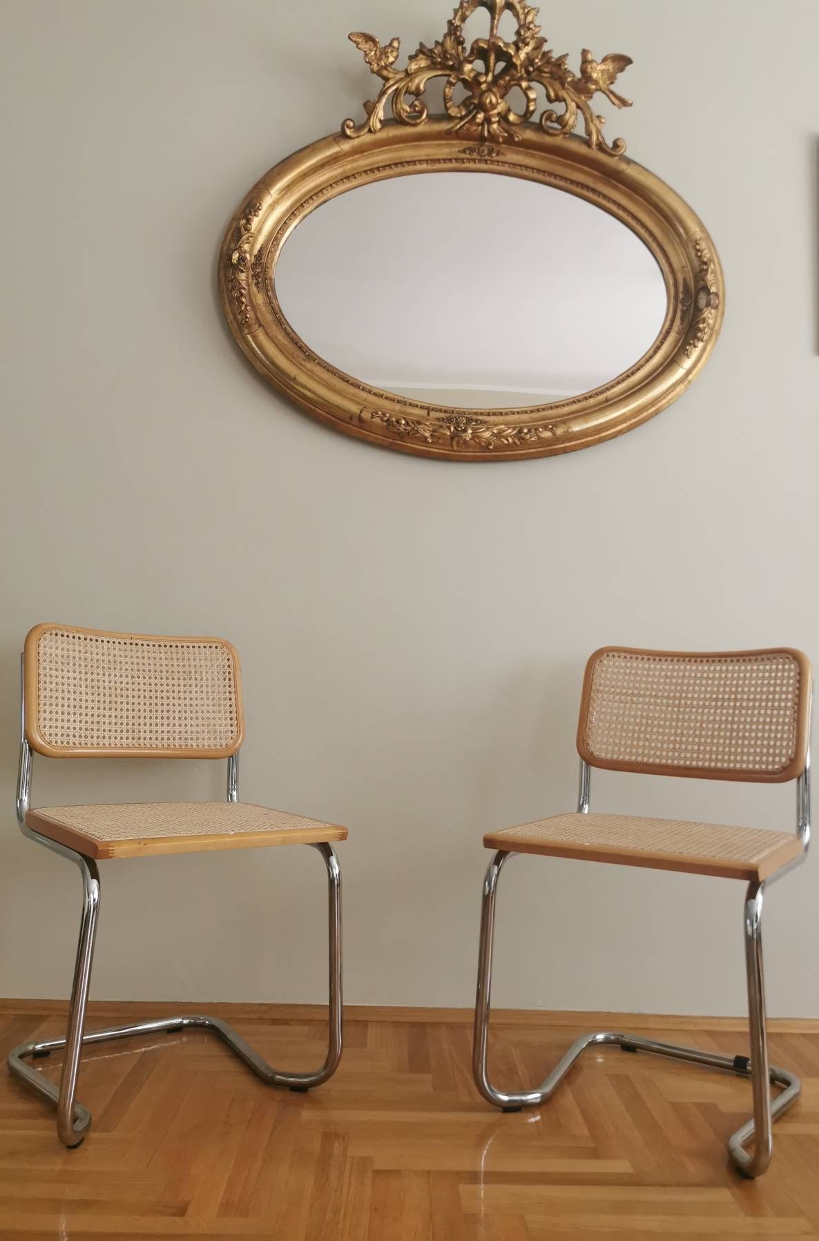 ミッドセンチュリー マルセル・ブロイヤー チェスカ チェア：クローム