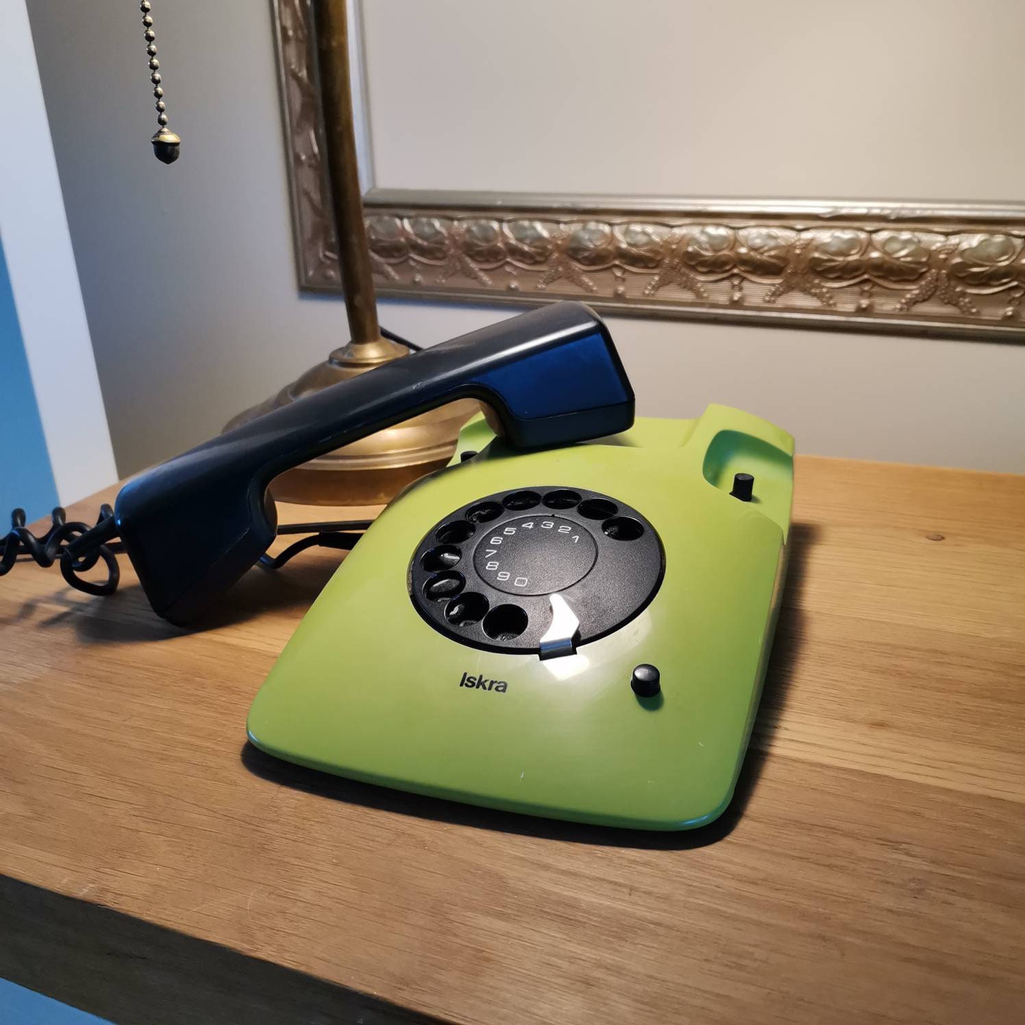 Iskra ETA 80 Green Phone, MADE IN Yugoslavia 1978, Landline Phone 