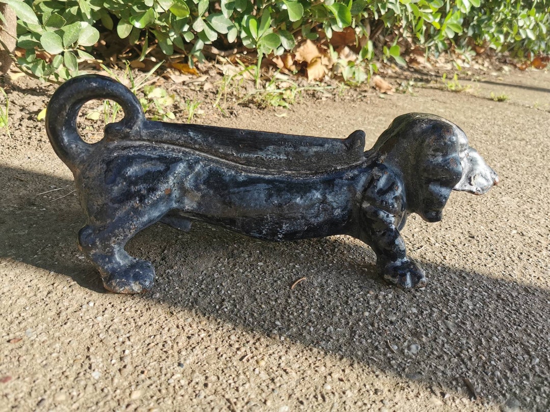 Vintage Cast Iron Dachshund Boot Scraper /antique Cast Iron Etsy