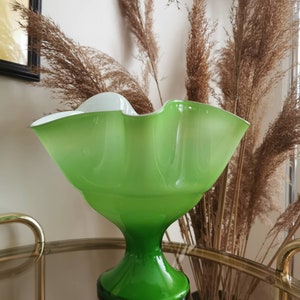 Vintage Glass Bowl made in Yugoslavia  Prokuplje / Home Decor/ Mid-Century Bowl /70s interior