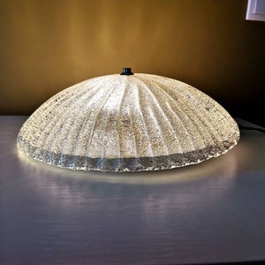 Vintage Ice Glass Ceiling lamp / Mid Century Modern Ceiling lamp or wall lamp /Vintage lighting / Vintage Lamp/ Retro lighting /1970s