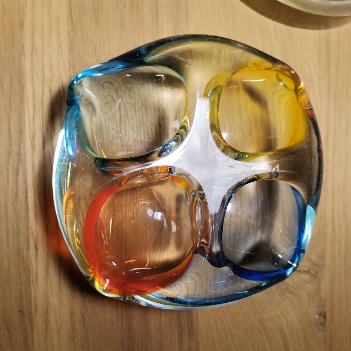 Vintage Murano Italian Art Glass Ashtray / Murano Ashtray Four Etsy