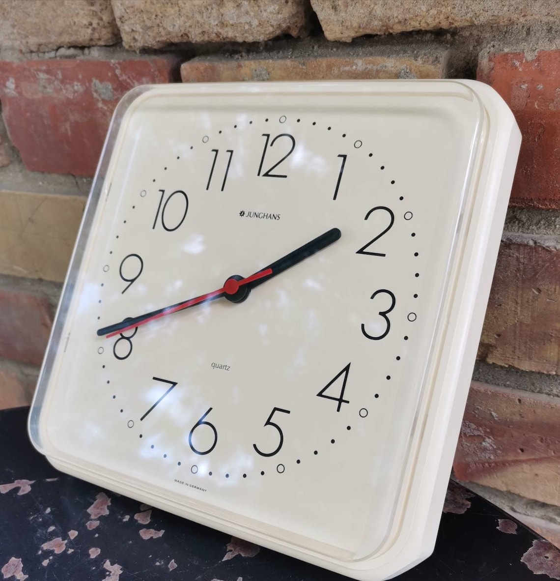 Vintage Wall Clock Junghans Quartz From Germany / Space Age Etsy
