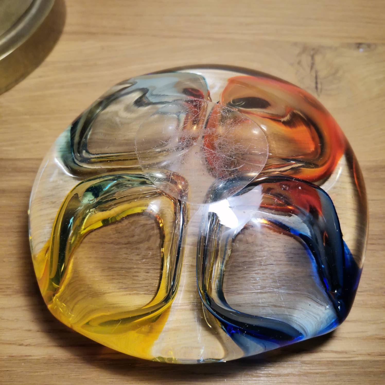 Vintage Murano Italian Art glass Ashtray / Murano ashtray four Etsy