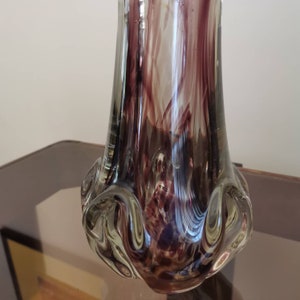 Vintage Murano Glass Vase from 70s / Mid century Murano Glass Vase /Italian Stile image 8
