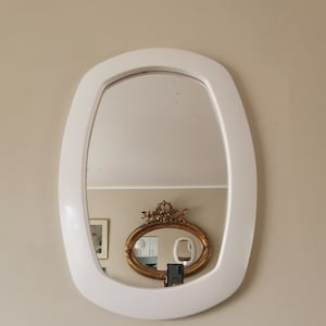 Vintage Plastic Wall Mirror, Retro Mirror, Space Age Mirror, Retro Plastic Mirror, Retro Home Decor, Yugoslavia 1970s,Wall Mirror