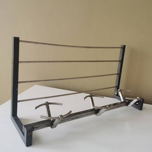 Vintage Metal Coat Rack  /Mid Century Wall Coat Rack/Vintage  Wall Hanger /Retro Wall Coat Rack/Home Decor /Retro Wall Rack