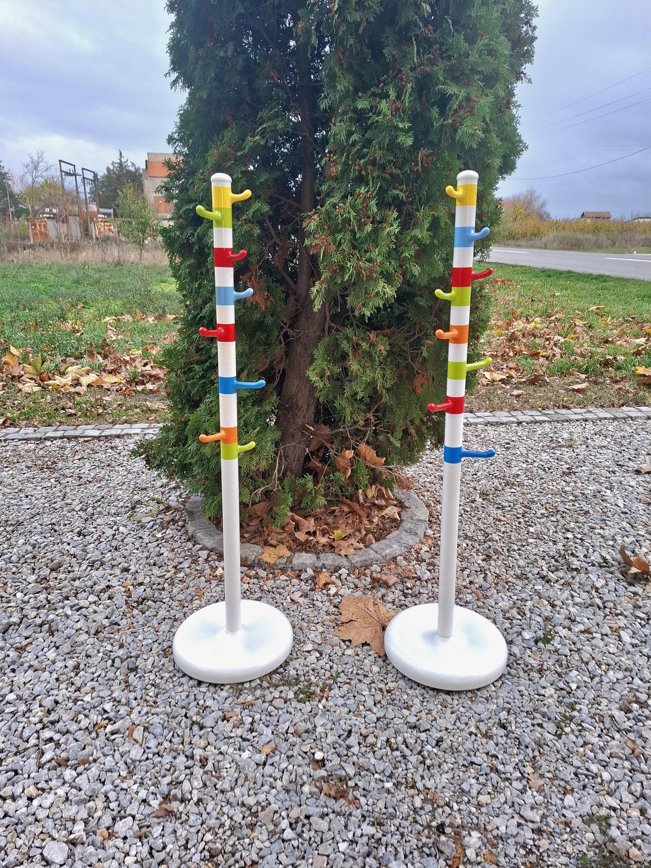 Vintage IKEA Krokig Coat Rack – 1990s Memphis Style, Colorful