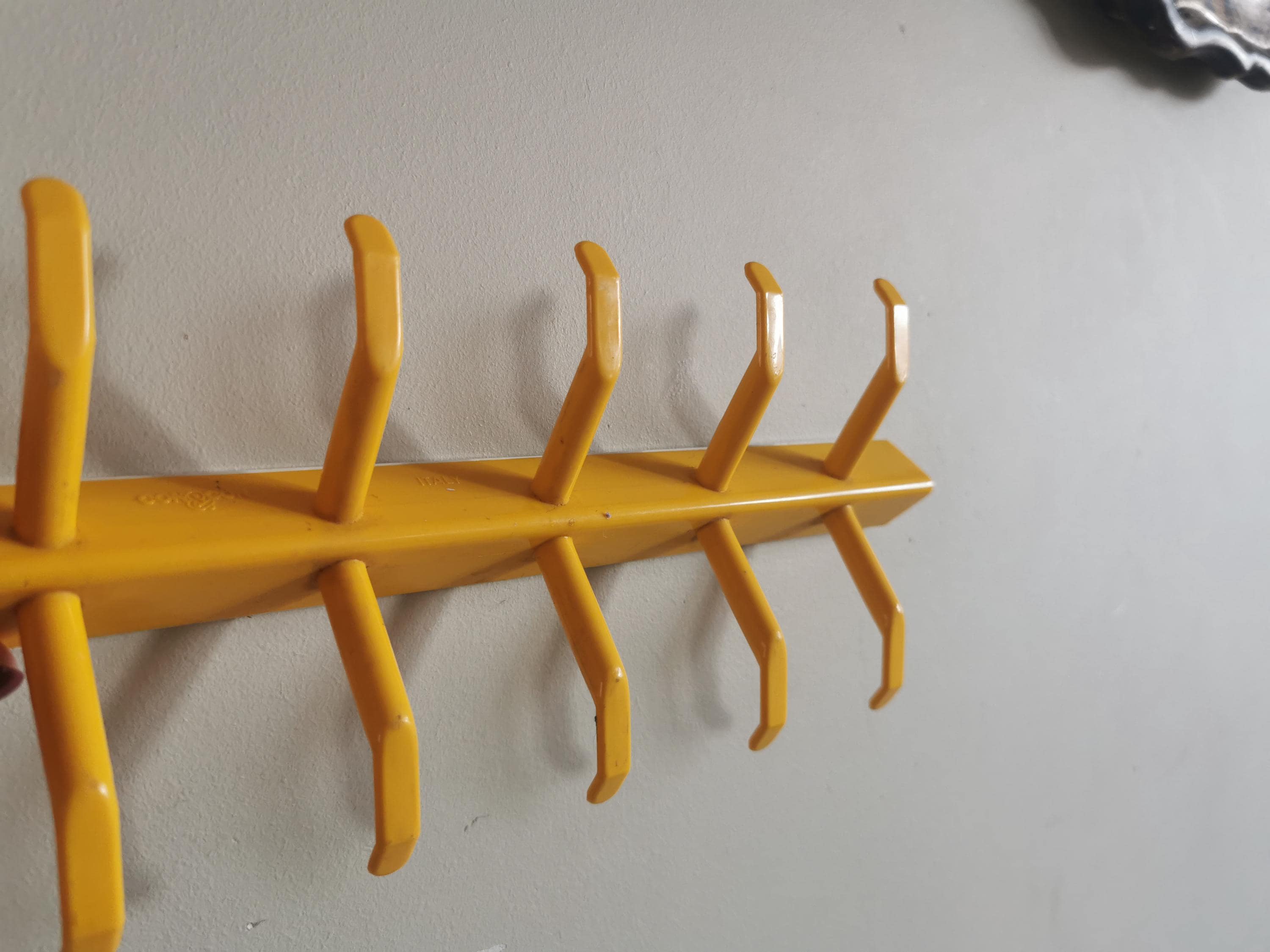 Vintage Plastic Coat Rack Con&con Italy /mid Century Wall Coat Rack ...