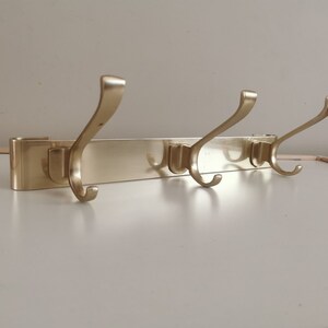 Vintage  Aluminum Coat Rack  /Mid Century Wall Coat Rack/Vintage  Wall Hanger /Retro Wall Coat Rack/Home Decor /Retro Wall Rack