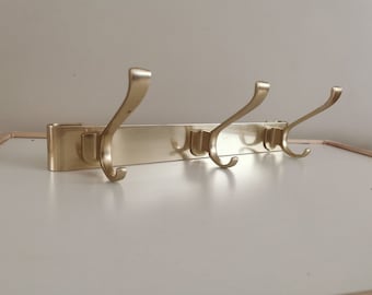 Porte-manteau mural vintage en aluminium - Suspension rétro Mid-Century