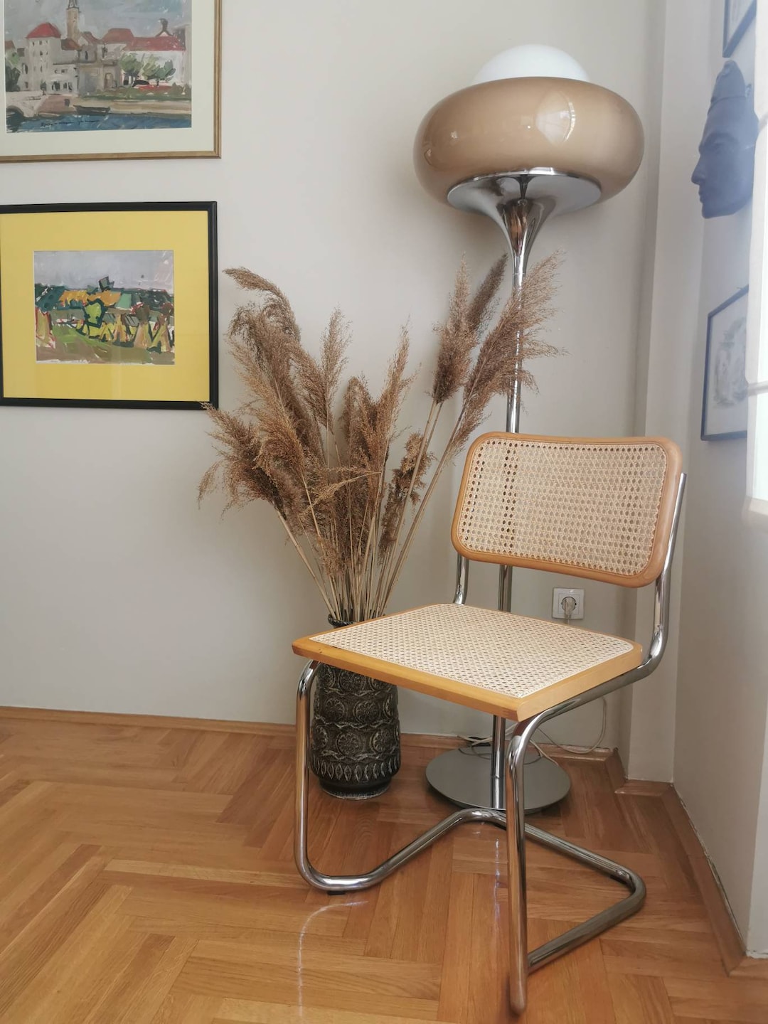 ミッドセンチュリー マルセル・ブロイヤー チェスカ チェア：クローム