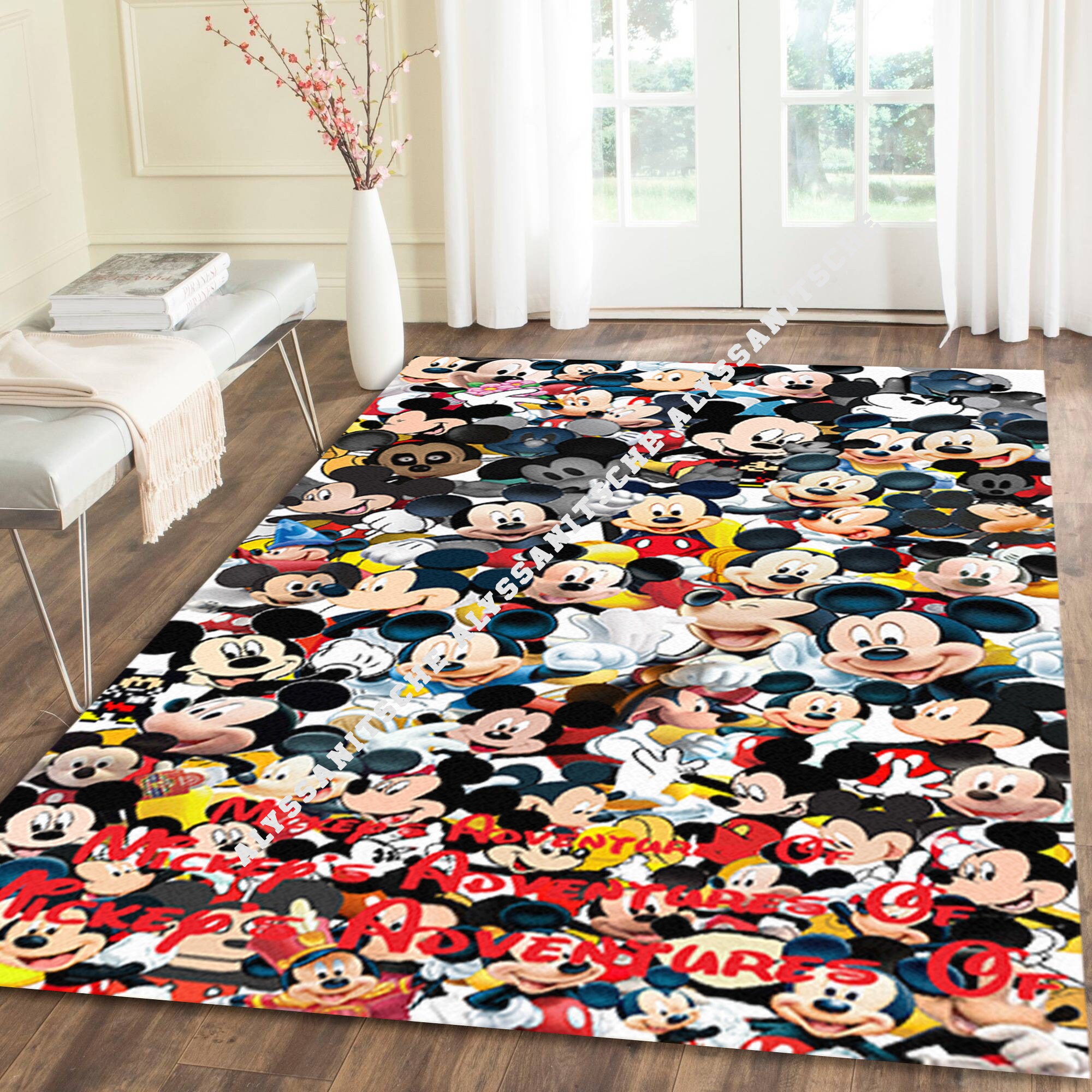 Mickey Mouse Rug Mickey's Adventure Disney Mickey Etsy