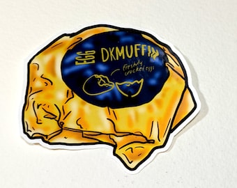 Egg McMuffin McDonalds Wrapped Sandwich Sticker //Vinyl sticker, cute stationery, planner stickers, Food Stickers