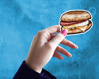 Egg McMuffin McDonalds Sandwich Sticker //Vinyl sticker, cute stationery, planner stickers, Food Stickers
