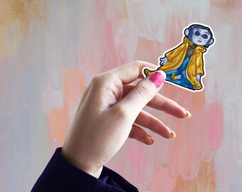 Coraline Sticker //Vinyl sticker, cute stationery, planner stickers, Movie Sticker