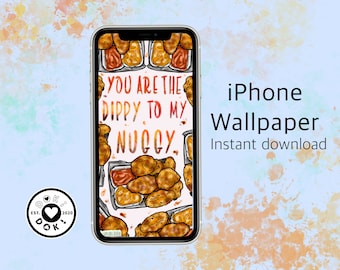 Fast food IPhone Wallpaper | Kawaii lock screen| Food wallpaper| boho phone background