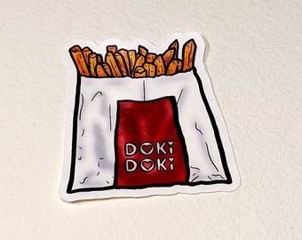 McDonalds French Fries Sticker //Vinyl sticker, cute stationery, planner stickers, Food Stickers