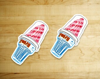 Korean Ice Cream Kawaii  Sticker //Vinyl sticker, cute stationery, planner stickers, Food Stickers, Candy, Ice Cream