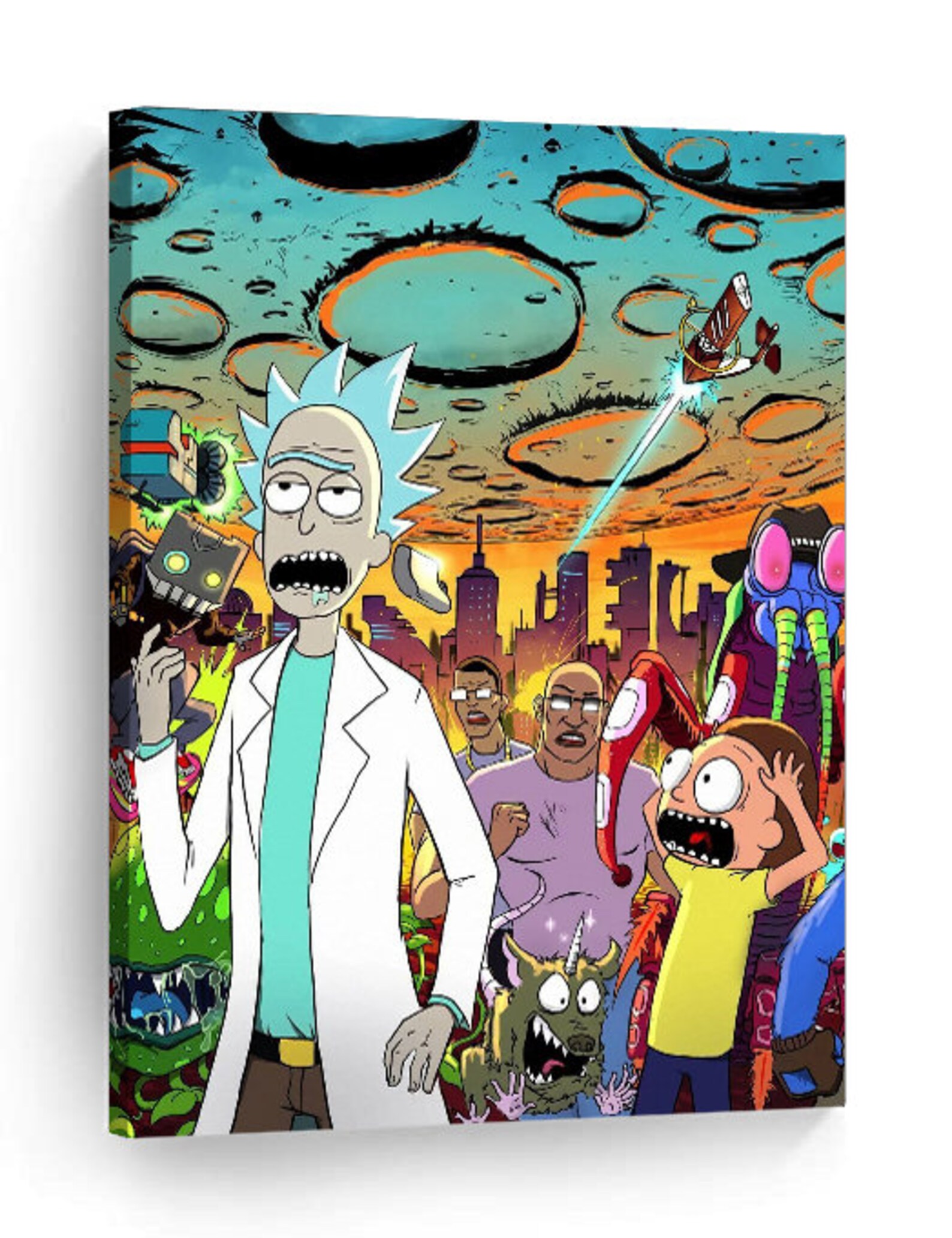 Rick and Morty Wall décor. Canvas wall art print. Etsy