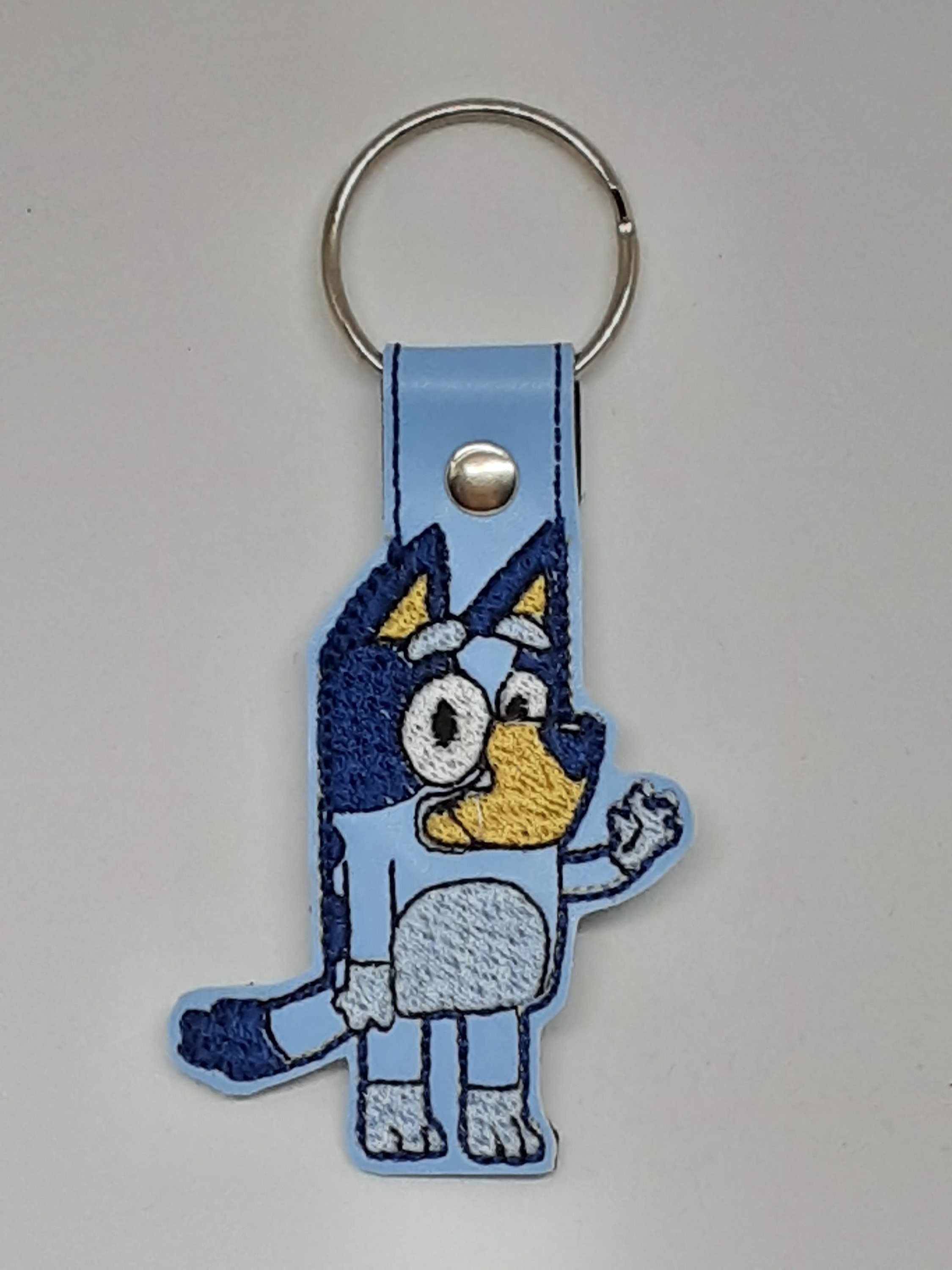 Bluey Key Fob Key Ring Bag Tag Machine Embroidery Bag Etsy Australia