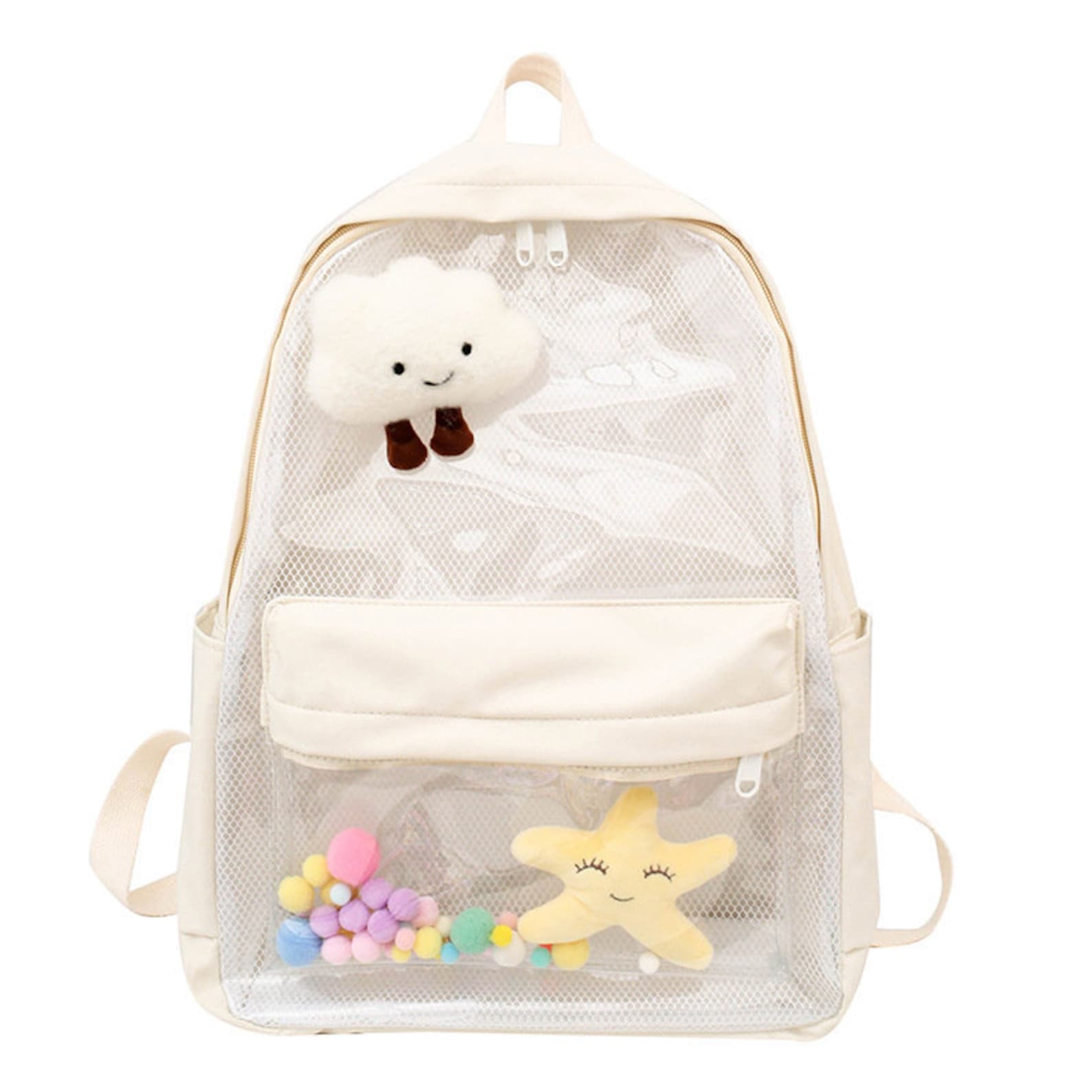 Clear Jelly backpack Transparent for dolls plushies Style for Etsy