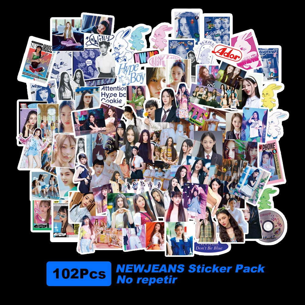 New Jeans Stickers, 103 Assorted New Jeans Stickers, New Jeans Super Shy  Stickers, New Jeans Get up Stickers, Kpop Sticker, New Jeans 2023 
