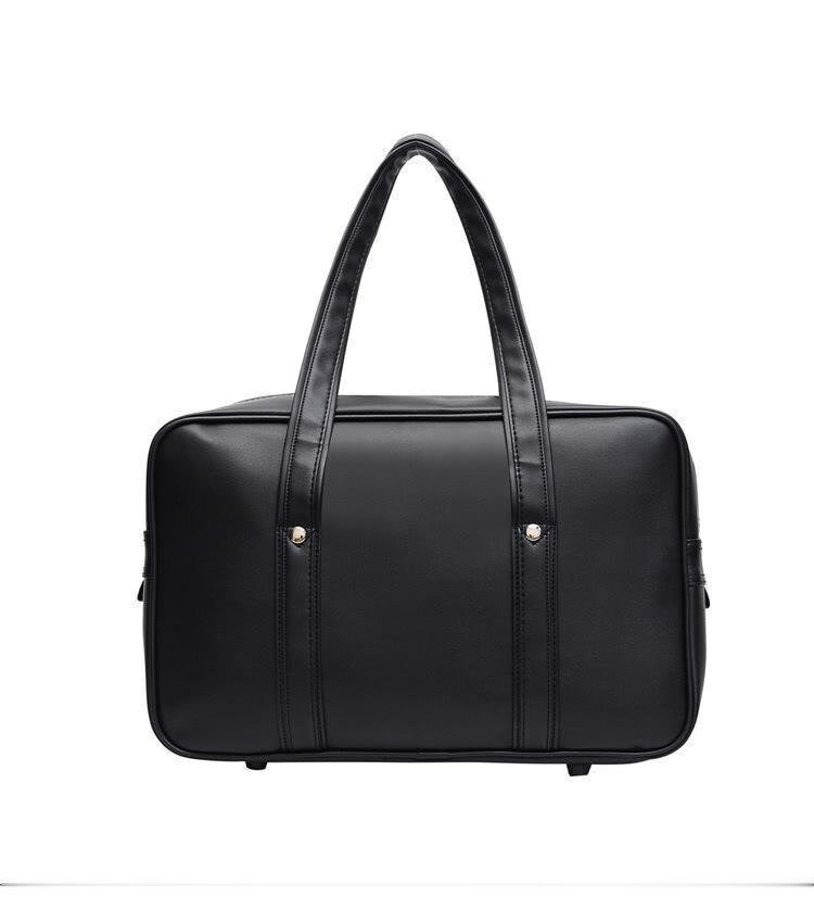 JK Handbag PU Leather Tote Goth Zipper Personalised Shoulder | Etsy