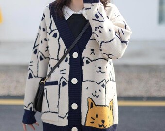 sweater with cats on it