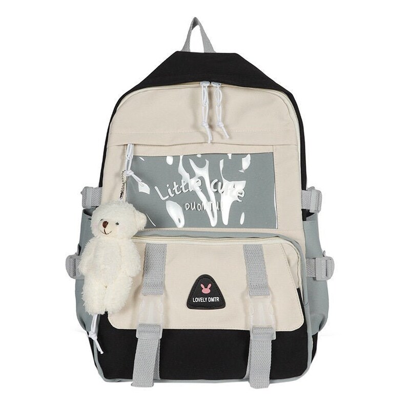 backpack with clear window for pins