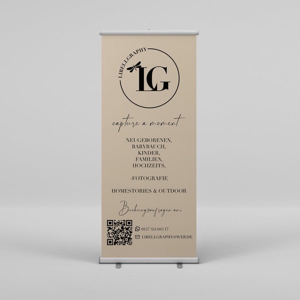 Roll-Up Banner Willkommensschild / Business