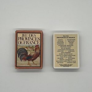 Vintage (1979) Jeu des Provinces de France published by Éditions Dusserre (Playing Cards from France) Vintage French Deck