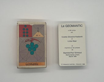 Raro (1988) Geomántico de Colette Sylvestre-Haeberlé y Linda Maar (Publicado por B.P. Grimaud) Oráculo antiguo (Baraja de numerología y astrología)