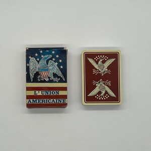 vintage (1978) L'Union américaine des éditions Dusserre (Union américaine) 1830 J. Y. Humphreys Playing Cards (cartes historiques américaines)