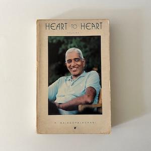 Pierwsze wydanie (1988) Heart to Heart autorstwa Shri P. Rajagopalachari (Limitowana edycja 1000 egzemplarzy) Medytacja, Oświecenie, Duchowość