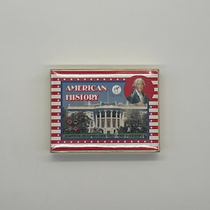 Vintage (1989) Amerikaanse geschiedenis dubbeldeks speelkaarten door Piatnik (gepubliceerd in Oostenrijk) illustratie door Willy Mayrl (ZELDZAAM uitverkocht)