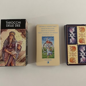 Vintage (2000s) Universal Goddess Tarot (Tarocchi delle Dee) de Maria Caratti y Antonella Platano - Lo Scarabeo - Edición limitada italiana
