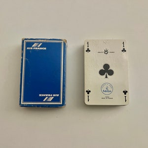 Vintage (1978) Air France Spielkarten von Herón / Édition Dusserre (Flugzeugkarten) Luftfahrt Spielkarten (Werbekarten aus Frankreich)