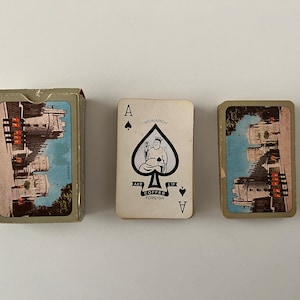 Vintage - Windsor Castle Spielkarten (1980er Jahre) - London Souvenir Karten - Queen Elizabeth II - Made in United Kingdom