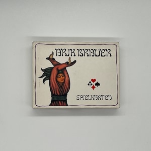 Vintage (1991) Arik Brauer Spielkarten (The Game and the Painter) Dubbeldeks speelkaarten ontworpen door Arik Brauer (Made in Austria)