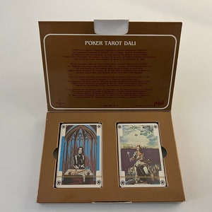 SELTENE Poker Tarot Dalí (Original Illustrationen von 1984) Spielkarten Doppel Deck (Salvador Dali Original Spielkarten) In Spanien Erschienen