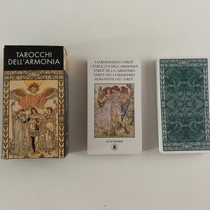 Vintage (años 2000) Tarot armonioso (Tarocchi della'Armonia) de Walter Crane y Ernest Fitzpatrick - Lo Scarabeo - Edición limitada italiana