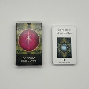 Vintage (2004) Oracle of the Gemstones (Oracolo delle Gemme) van Lo Scarabeo (Tarot) Deck uitverkocht (Gemstones Oracle) Limited Edition