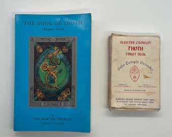 RARE Aleister Crowley Thoth Tarot Deck (Ordo Templi Orientis) 1978 Edition White Box C + The Book of Thoth (Published by Samuel Weiser)