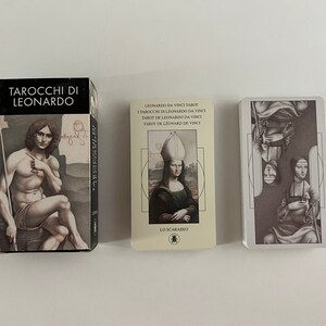 Vintage (2000s) Leonardo da Vinci Tarot (Tarocchi di Leonardo) por Iassen Ghiuselev & A. Atanassov - Lo Scarabeo - Edición limitada italiana